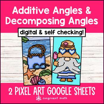 Thumbnail for Additive Angles and Decomposing Angles 4th Grade Digital Pixel Art 4.MD.C.7