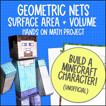 Surface Area and Volume of 3D Shape Nets Math Project
