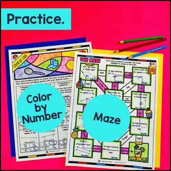 Lines Rays Line Segment and Angles Guided Notes w Doodles Parallel Perpendicular — preview page 3 of 4