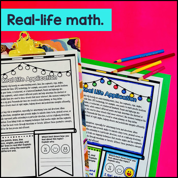 Lines Rays Line Segment and Angles Guided Notes w Doodles Parallel Perpendicular — preview page 4 of 4