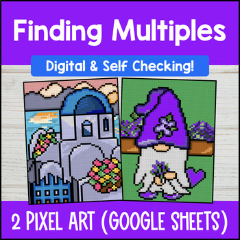 Finding Multiples of Whole Numbers Digital Pixel Art 4th Grade CCSS 4.OA.B.4