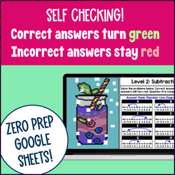 7th Grade Math Full Year Digital Pixel Art BUNDLE — preview page 3 of 4