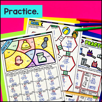 Adding and Subtracting Decimals Guided Notes with Doodles — preview page 3 of 4