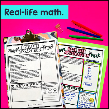 Adding and Subtracting Decimals Guided Notes with Doodles — preview page 4 of 4