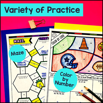 Data and Statistics Guided Notes Unit BUNDLE — preview page 3 of 4