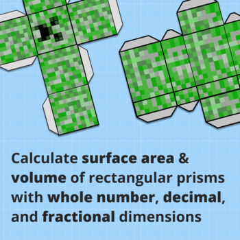 Surface Area and Volume of 3D Shape Nets Math Project BUNDLE — preview page 2 of 4