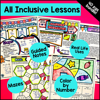 Equations and Inequalities Guided Notes BUNDLE — preview page 4 of 4