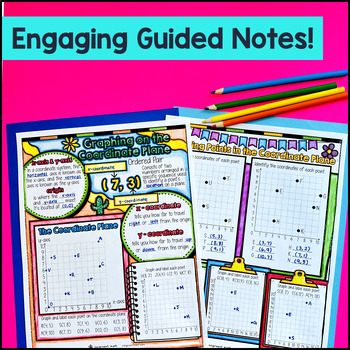 Coordinate Plane Graphing & Classify 2D Figures Guided Notes Geometry Unit — preview page 2 of 4