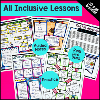 Coordinate Plane Graphing & Classify 2D Figures Guided Notes Geometry Unit — preview page 4 of 4