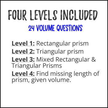 Volume of Rectangular Triangular Prisms — preview page 3 of 4