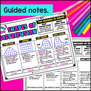 Shapes of Distribution Guided Notes — preview page 2 of 4