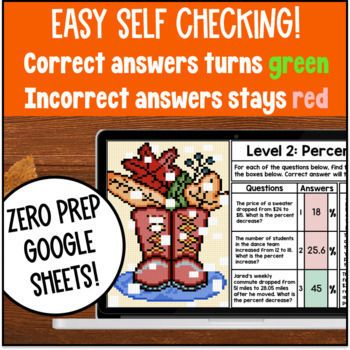Percent of Change Word Problems Halloween Pixel Art Percentage Increase Decrease — preview page 3 of 4