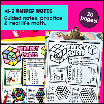 Square Roots & Cube Roots Digital & Print Bundle — preview page 2 of 4