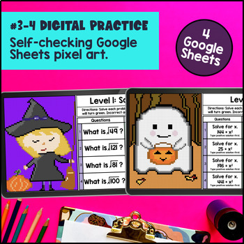 Square Roots & Cube Roots Digital & Print Bundle — preview page 3 of 4