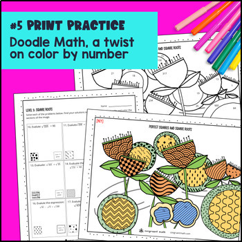 Square Roots & Cube Roots Digital & Print Bundle — preview page 4 of 4