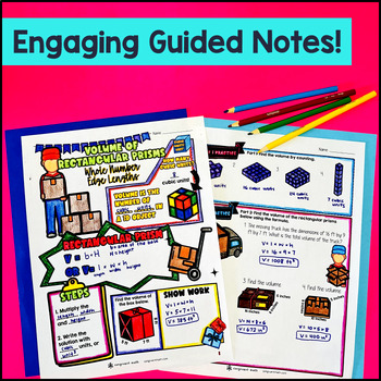 Volume of Rectangular Prisms, Composite Solids Guided Notes — preview page 2 of 4