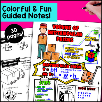 Surface Area and Volume of Prisms Guided Notes — preview page 2 of 4