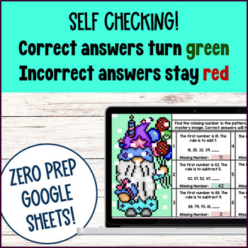 Number Patterns Prime and Composite, Factors, Multiples, Pixel Art 4th Grade — preview page 3 of 4