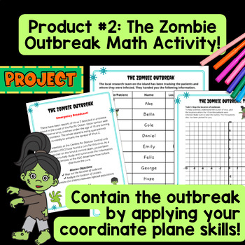 Coordinate Planes Graphing Guided Notes & Pixel Art — preview page 3 of 4