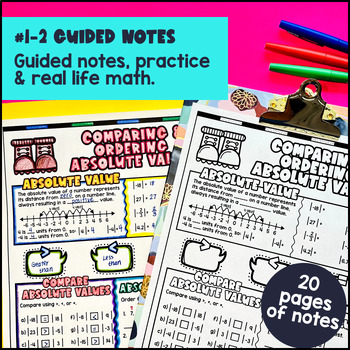 Integers, Opposites & Absolute Values Digital & Print BUNDLE — preview page 2 of 4