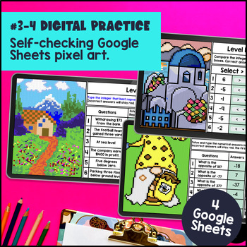 Integers, Opposites & Absolute Values Digital & Print BUNDLE — preview page 3 of 4