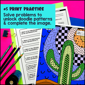 Integers, Opposites & Absolute Values Digital & Print BUNDLE — preview page 4 of 4
