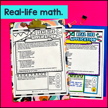 Converting Between Fractions, Decimals, Percent Guided Notes & Doodles — preview page 4 of 4