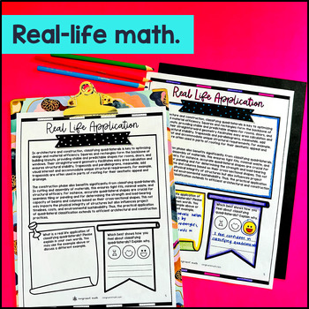 Classifying Quadrilaterals Guided Notes with Doodles — preview page 4 of 4