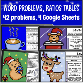 Ratios and Unit Rates Digital Pixel Art BUNDLE — preview page 2 of 4