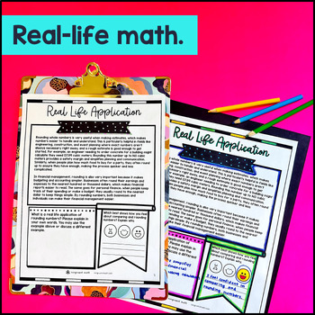 Comparing Numbers & Rounding Any Place Value Guided Notes w/ Doodles — preview page 4 of 4