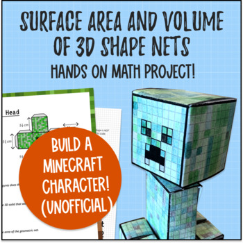 Surface Area and Volume of 3D Shape Nets Math Project