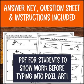 8th Grade Math Thanksgiving Math Digital Pixel Art Bundle — preview page 4 of 4