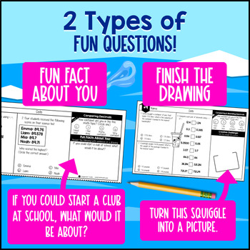 Decimal Place Value Powers of 10s 5th Grade Math Warm Ups CCSS TEKS Bell Ringers — preview page 3 of 4