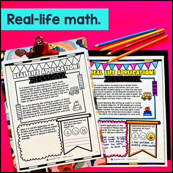 Dividing Whole Numbers by Whole Number Guided Notes w Doodles — preview page 4 of 4