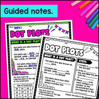 Construct & Interpret Dot Plots Guided Notes — preview page 2 of 4