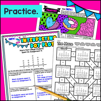Construct & Interpret Dot Plots Guided Notes — preview page 3 of 4