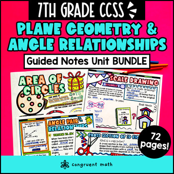 Plane Geometry & Angle Pair Relationship Guided Notes