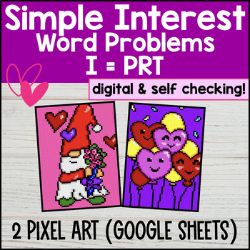 Simple Interest Digital Pixel Art