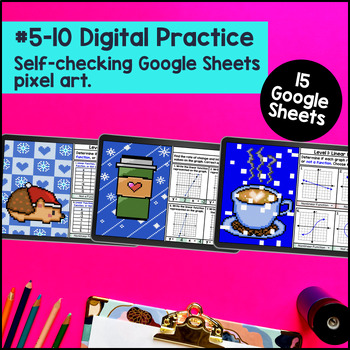 Slope Intercept Form & Functions Guided Notes & Pixel Art Digital & Print Bundle — preview page 4 of 4