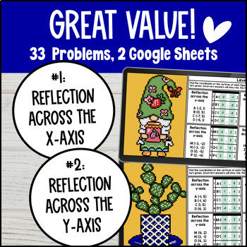 Reflection over x and y axis Digital Pixel Art — preview page 2 of 4