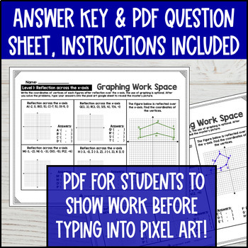 Reflection over x and y axis Digital Pixel Art — preview page 4 of 4