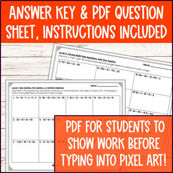 [Free] Linear Equations with One No or Infinite Solutions Digital Pixel Art Fall — preview page 4 of 4