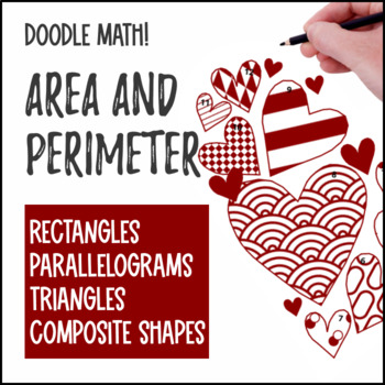 Area and Perimeter of Composite Figures Doodle & Color by Number Worksheets CCSS