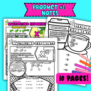 Product & Quotient Rules Guided Notes & Activity BUNDLE — preview page 2 of 4