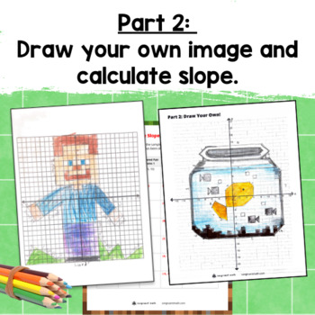 Slope of Lines Minecraft Math Project — preview page 3 of 4
