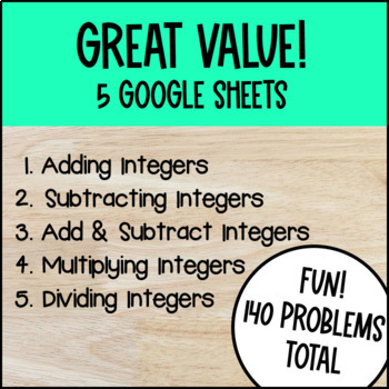 Integer Operations Digital Pixel Art BUNDLE — preview page 2 of 4