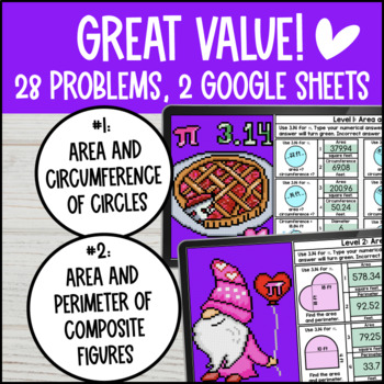 Circumference and Area of Circles and Composite Figures — preview page 2 of 4