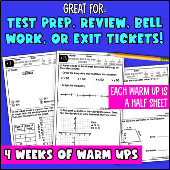 6th Grade End of Year Math Activities — preview page 4 of 4