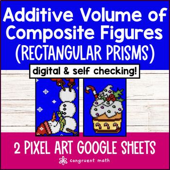 [Christmas] Additive Volume of Composite Figures Pixel Art Rectangular Prisms