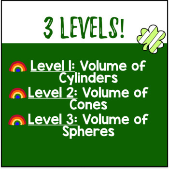 Volume of Cylinders Cones Spheres — preview page 3 of 4